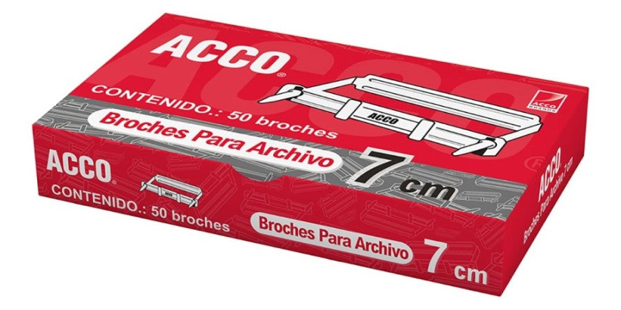 Broches p/Archivo c/50 7cm ACCO® P1570 Caja 7501357015707 02