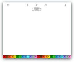 Separador Hojas p/Carpeta Multidex c/Índice A-Z c/26 Blanco colorTap Carta ACCO® P0448 [Bolsa de plástico] 78910004487 3