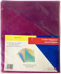 Fólder Plástico Diagonal p/Carpeta c/5 Colores Carta ACCO® P4158 [Bolsa] 2
