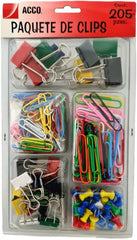 Clips Paquete c/205 Colores ACCO® P0048 [Paquete] 50505727001