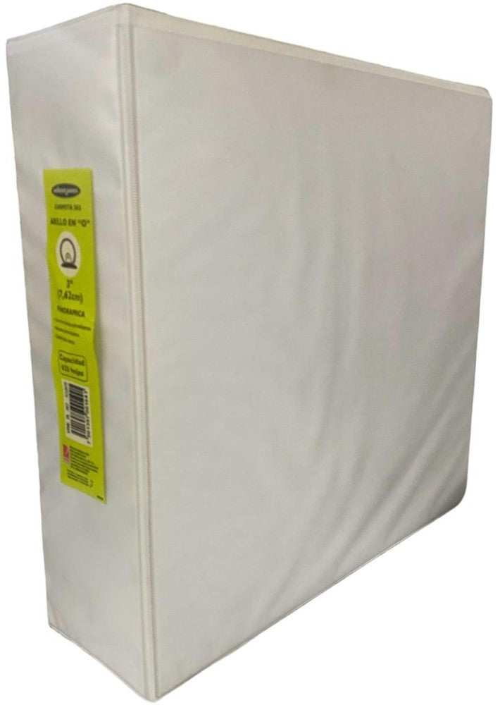Carpeta 3 Argollas "O" Accovinil #362 3" Blanco Mate Carta ACCO® P0144 Pieza 7501357001441 01