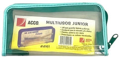 Lapicera Estuche Plástico Junior c/zipper Multiusos Translúcido 18×9½×3cm ACCO® 4161 [Pieza] 7501357041614 2