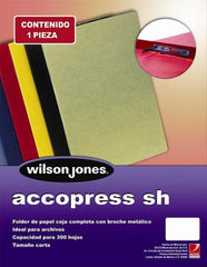 Carpeta Pressboard Broche 8cm Accopres ! Azul Claro Carta ACCO® P0925 [Pieza] 7501357009256