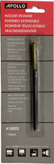 Puntero Extendible Tipo Pluma Negro Mate 612mm APOLLO® [Pieza] 718575180026