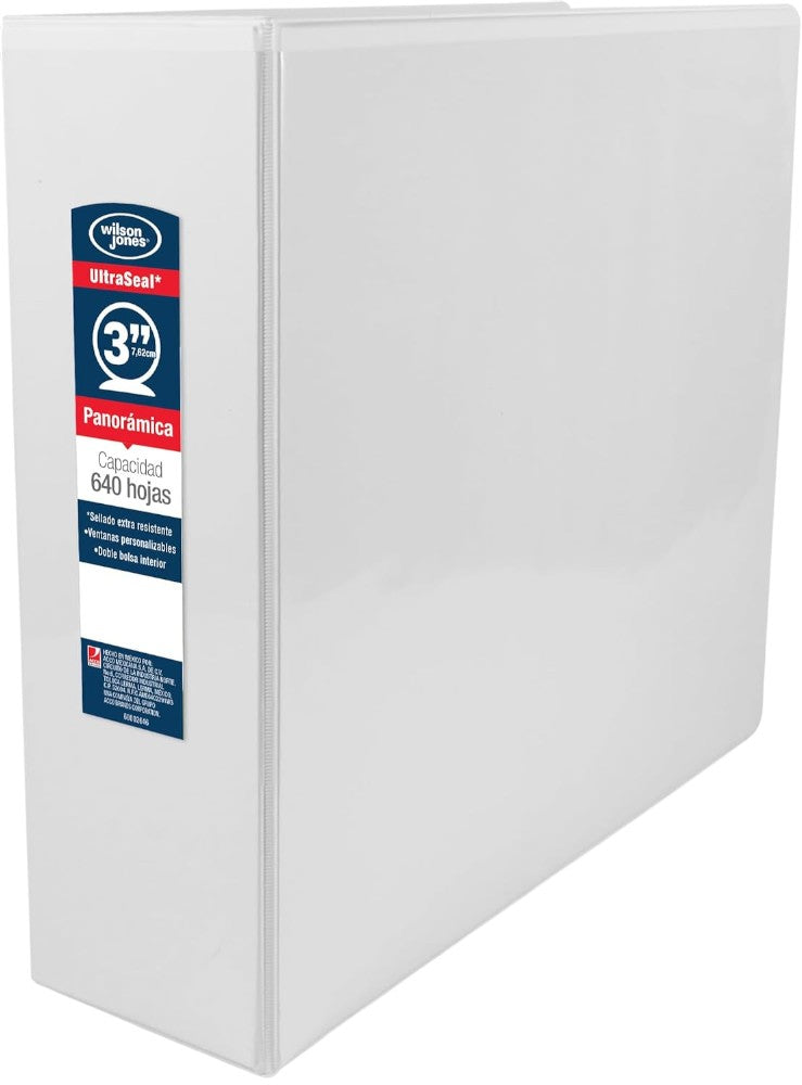 Carpeta 3 Argollas "O" Accovinil #361 Dp 3" Blanco Brillant Carta ACCO® P4397 Pieza 7501357043977 01