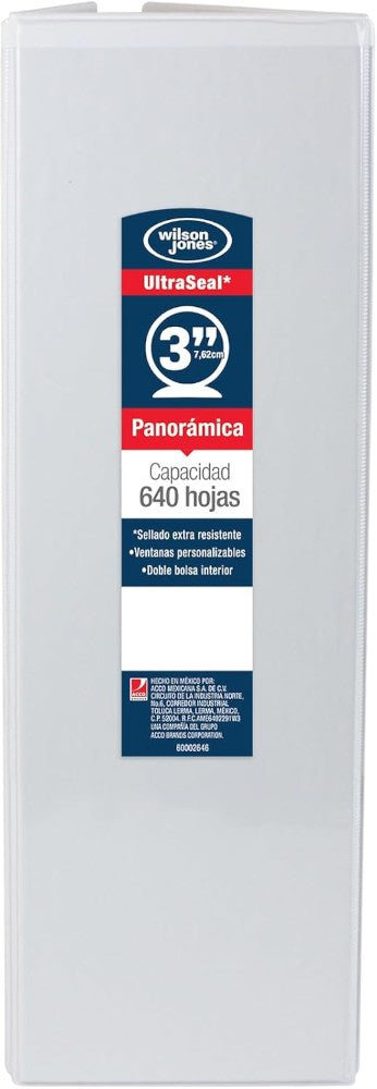 Carpeta 3 Argollas "O" Accovinil #361 Dp 3" Blanco Brillant Carta ACCO® P4397 Pieza 7501357043977 02