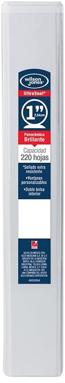 Carpeta 3 Argollas "O" Accovinil #361 Dp 1" Blanco Brillant Carta Wilson Jones® P7147 Pieza 75013570
