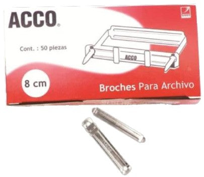 Broches p/Archivo c/50 8cm ACCO® P1580 Pieza 7501357015806