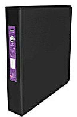 Carpeta 3 Argollas "O" Accovinil #362 1½" Negro Carta ACCO® P0141 Pieza 7501357001410 01