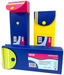 Lapicera Caja Plástica Escolar Colores 19×7.6×2.6 ACCO® P3102 [Pieza] 7501357031028