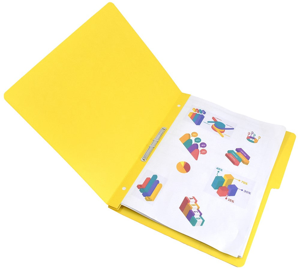 Carpeta Pressboard Broche 8cm ½ CejaAccopres " Amarillo Carta ACCO® P4552 Pieza 7501357045520 01