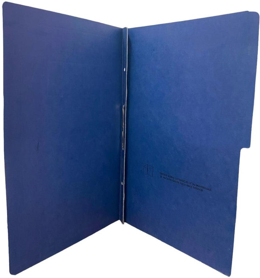 Carpeta Pressboard Broche 8cm ½ CejaAccopres ) Azul Oscuro Oficio ACCO® P4565 Pieza 7501357045650 01