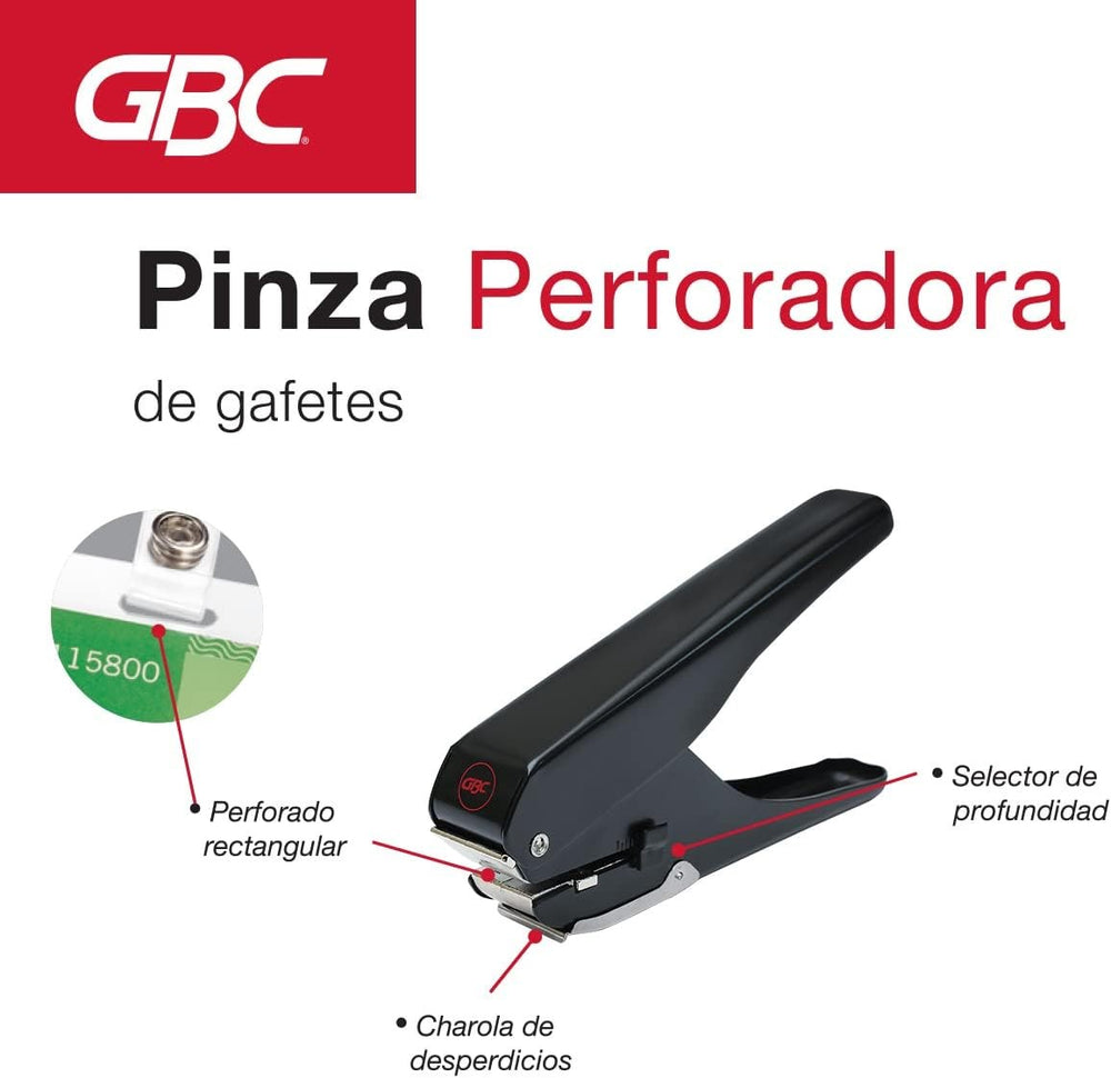 Perforadora p/Gafetes Ranura Ovalada 4½×15mm Tipo Pinza GBC® MX60077 [Pieza] 3