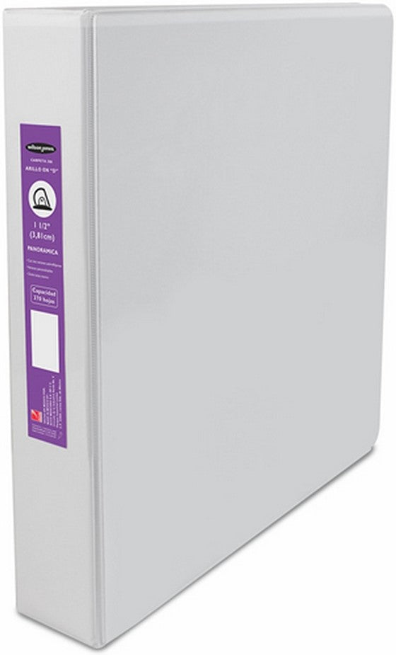 Carpeta 3 Argollas "D" Accovinil #386 1½" Blanco Mate Carta ACCO® P0147 Pieza 7501357001472 01