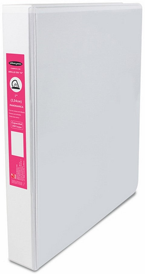 Carpeta 3 Argollas "D" Accovinil #386 1" Blanco Carta ACCO® P0145 Pieza 7501357001458 01 Imagen principal del producto