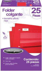 Fólder Colgante Wilson Jones c/25 Rojo Oficio Wilson Jones® P3633 [Caja] 7501357036283