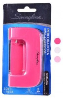 Perforadora Doble 608 Colores p/10 hojas 8cm Swingline® P6781 [Pieza] 7501357067812