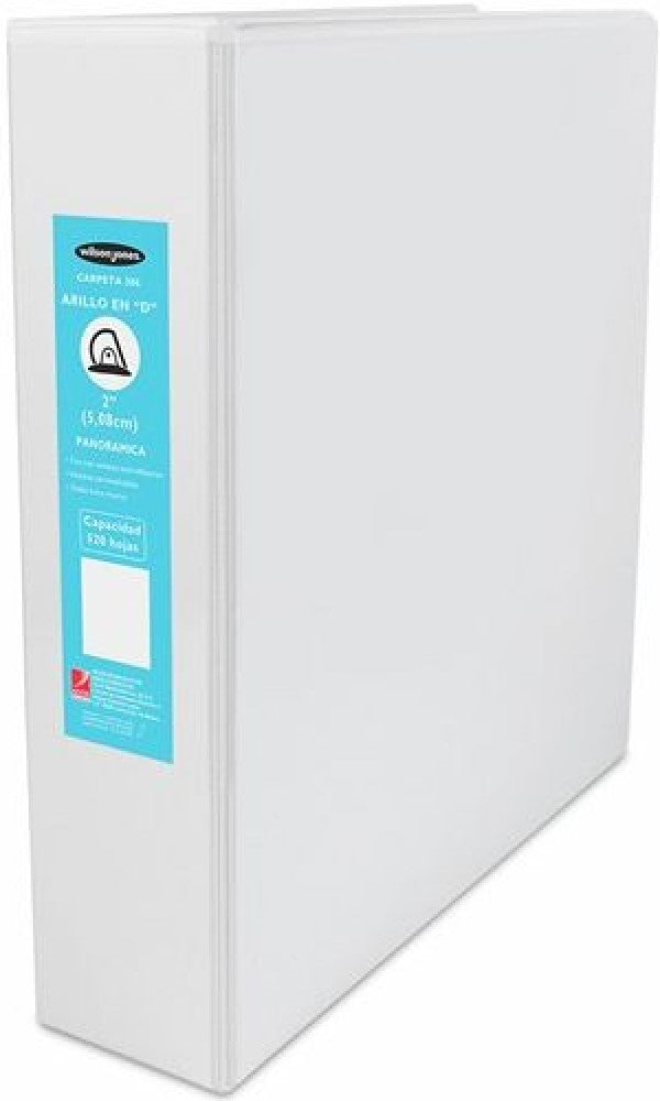 Carpeta 3 Argollas "D" Accovinil #386 2" Blanco Mate Carta Wilson Jones® P0149 Pieza 7501357001496 0