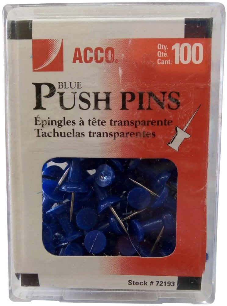 Chinchetas Tipo Barril Azul c/100 ACCO® 72193 Caja 50505721931 01