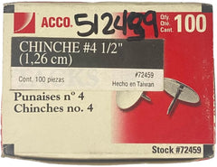 Chinchetas #4 ½" Niqueladas c/100 ACCO® 72459 [Caja] 50505724598 2