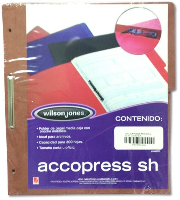 Carpeta Pressboard Broche 8cm ½ CejaAccopres " Caoba Carta ACCO® P4555 Pieza 7501357045551 03