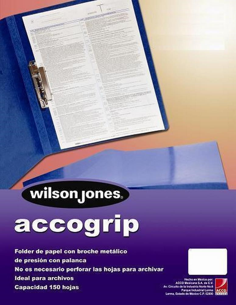 Carpeta Pressboard c/Palanca AccoGrip + Azul Oscuro Carta ACCO® P0963 [Pieza] 7501357009638