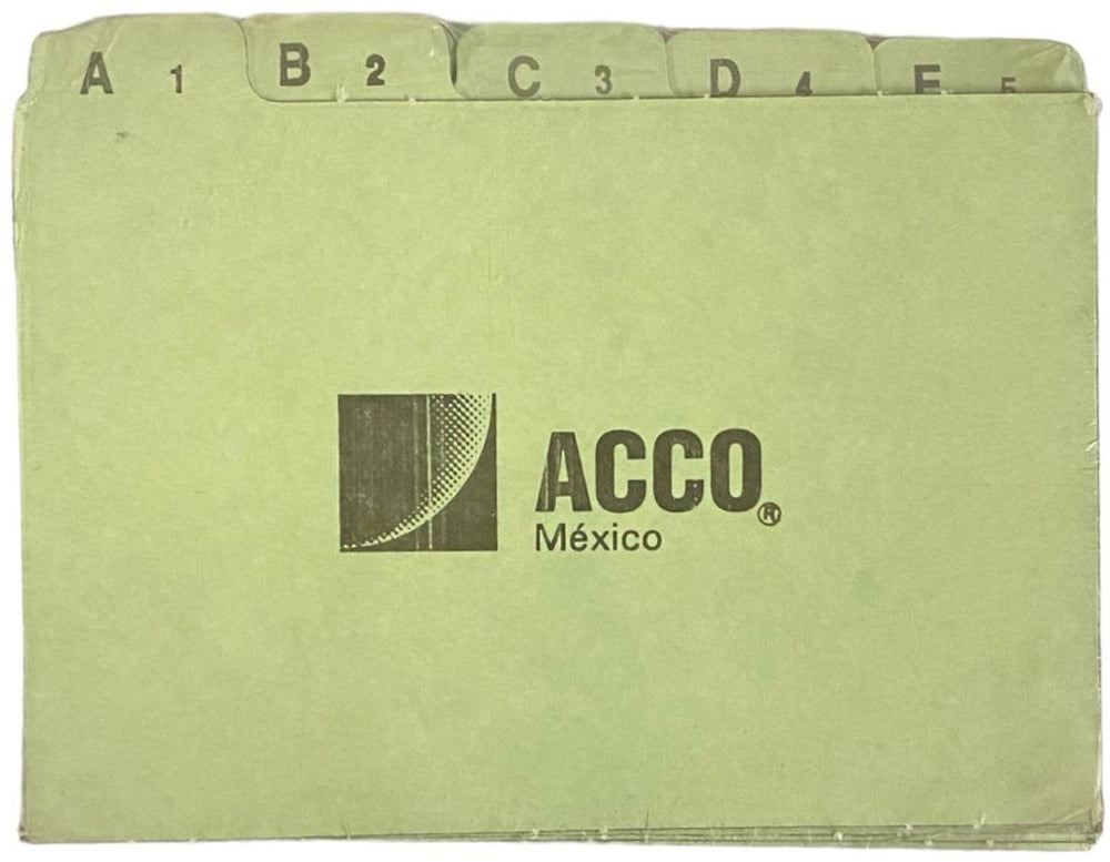 Guía p/Archivo Pressboard Alfanumérica c/25 Verde Claro 4×6" ACCO® P1716 [Pieza] 7501357017169