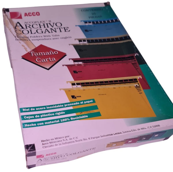 Fólder Colgante Wilson Jones c/25 Verde Tradición Carta Wilson Jones® P3636 [Caja] 7501357036368 3