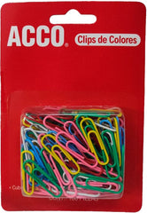 Clips Metal Forrado de Vinil c/100 Colores 28mm ACCO® P6130 [Paquete] 50505725229