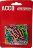 Clips Metal Forrado de Vinil c/100 Colores 28mm ACCO® P6130 Paquete 50505725229