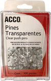 Chinchetas Tipo Barril Transparente c/100 ACCO® P1168 Caja 50505721962 01