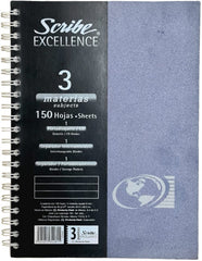 Cuaderno Profesional Espi Excellence 3 Materias 150 hojas Raya Scribe® 2340 [Pieza] 7501017342815