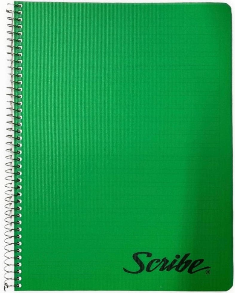Cuaderno Profesional Espi Espiral Cubierta Plástico 100 hojas Doble Raya Scribe® 2904 Pieza 75010173
