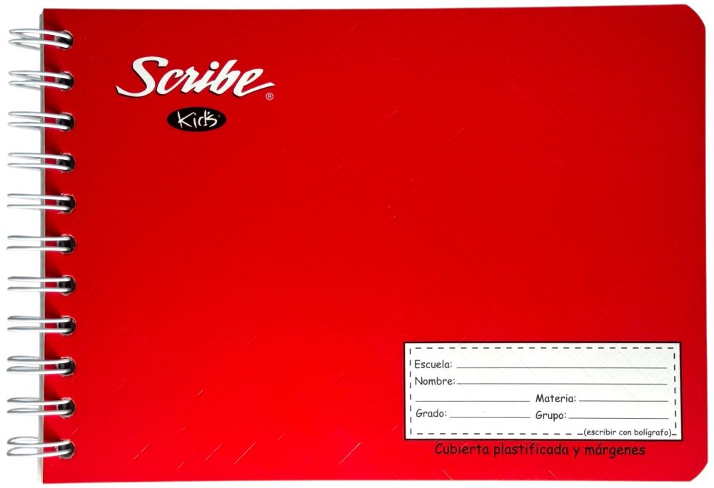 Cuaderno f/ItalianaEspira Espiral Kid's 100 hojas Doble Raya Scribe® 2225 [Pieza] 7506129402860