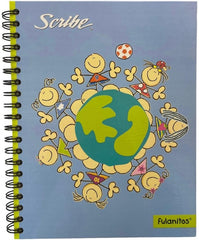 Cuaderno Profesional Espi Fulanitos Pasta Dura 100 hojas Raya Scribe® 5370 [Pieza] 7506129400002