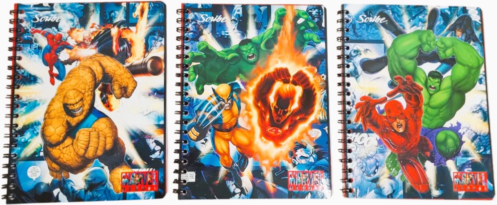 Cuaderno Profesional Espi Marvel Heroes Espiral 100 hojas Raya Scribe® 5200 [Pieza] 7506129406066 2