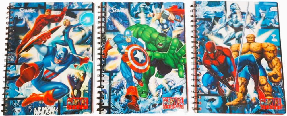 Cuaderno Profesional Espi Marvel Heroes Espiral 100 hojas Raya Scribe® 5200 [Pieza] 7506129406066 3