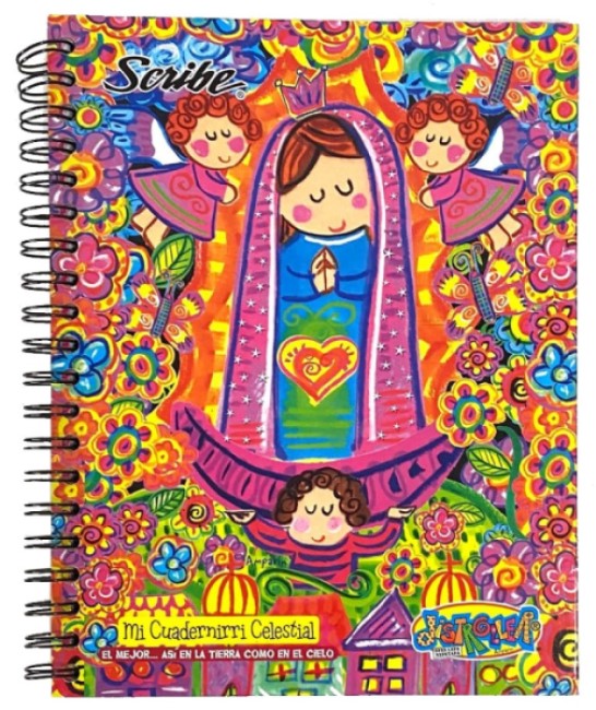 Cuaderno Profesional Espi Espiral Virgensita P.Dura 100 hojas Cuadro 7mm Scribe® 3753 Pieza 75061294