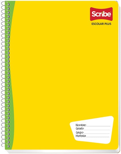 Cuaderno Profesional Espi Espiral Escolar Plus 100 hojas Raya Scribe® 7970 Pieza 7506129430801 01