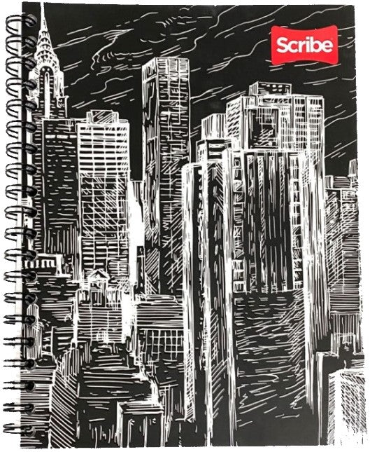Cuaderno Profesional Espi Espiral Doble Inblack 100 hojas Cuadro 7mm Scribe® 2273 Pieza 750612943380