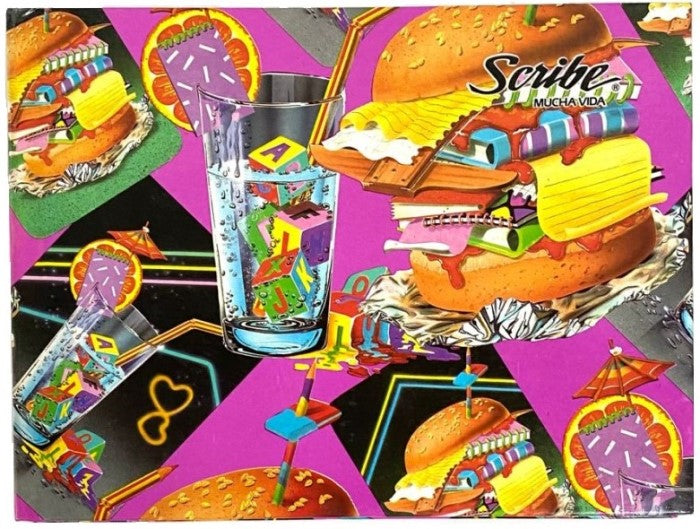 Libreta Pasta Dura f/Italiana c/Póster 192 hojas Cuadro 7mm Scribe® 1903 [Pieza] 7501017341320