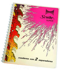Cuaderno Profesional Espi Súper 2 Separadores 120 hojas Cuadro 7mm Scribe® [Pieza] 7501017341641