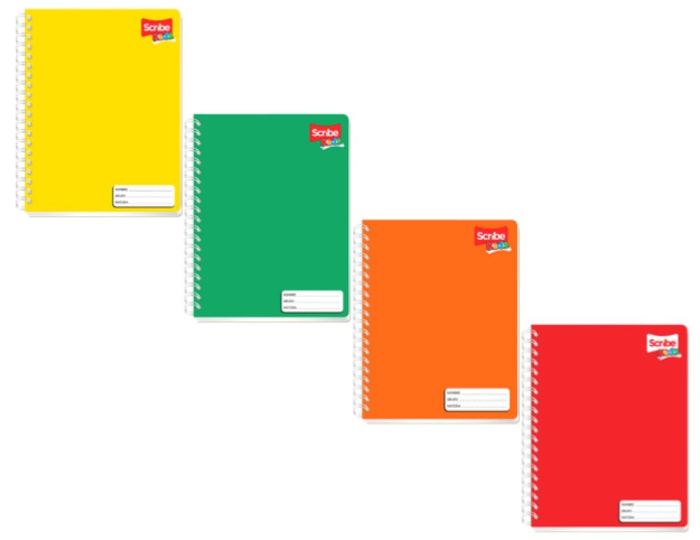 Cuaderno Profesional Espi Espiral Doble Kid's 100 hojas Cuadro 7mm Scribe® 2123 Pieza 7501017347155