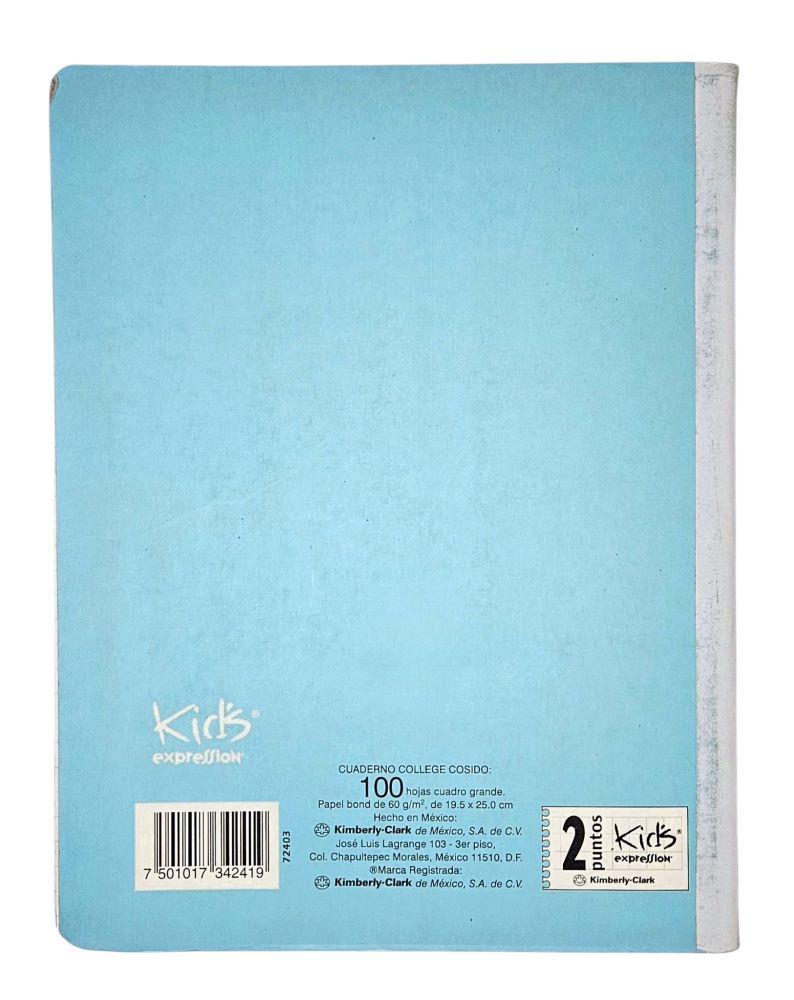 Cuaderno College Cosido Kid's 100 hojas Cuadro 7mm Scribe® 72403 [Pieza] 7501017343621 3
