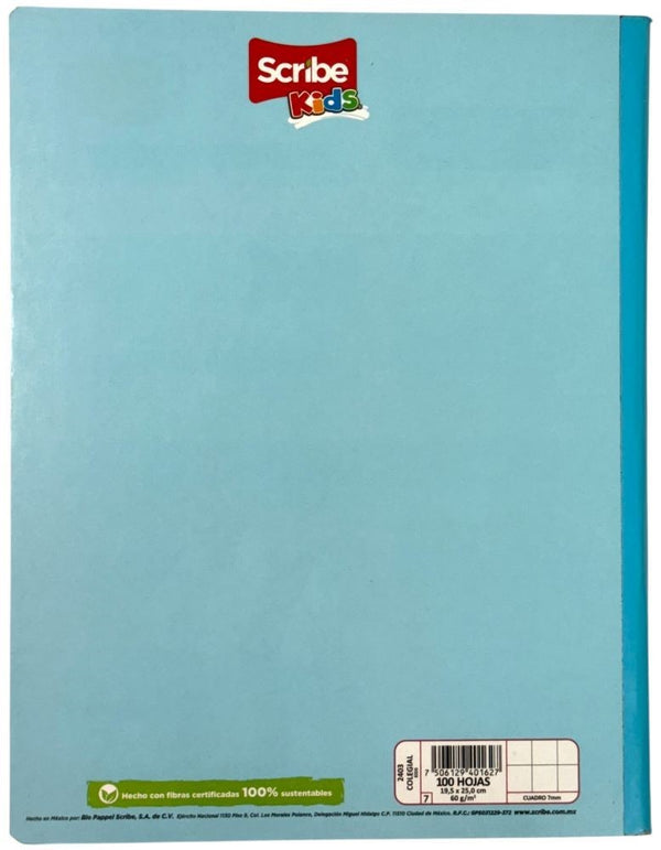 Cuaderno College Cosido Kid's 100 hojas Cuadro 7mm Scribe® 72403 [Pieza] 7501017343621 9