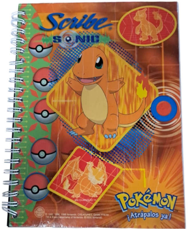 Cuaderno Profesional Espi Sonic Pokemon Pasta Dura 100 hojas Cuadro 7mm Scribe® 2453 Pieza 750101734
