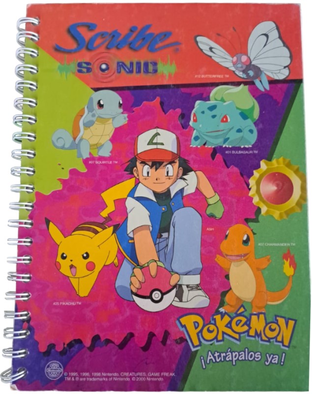 Cuaderno Profesional Espi Sonic Pokemon Pasta Dura 100 hojas Cuadro 7mm Scribe® 2453 Pieza 750101734