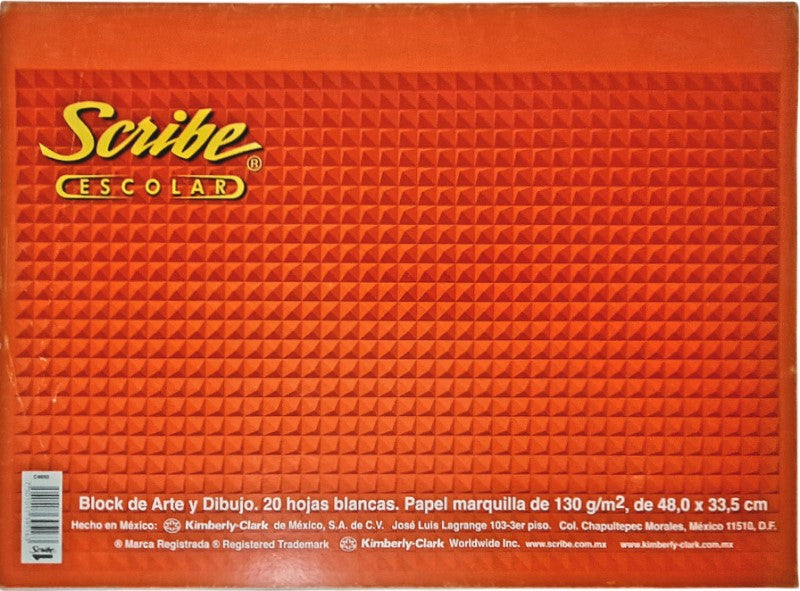 Block p/Dibujo Marquilla Pegado 20 hojas 48×33.5cm Scribe® 4650 Pieza 7501017395163 01