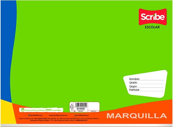 Block p/Dibujo Marquilla Pegado 20 hojas 48×33.5cm Scribe® 4650 Pieza 7501017395163 04