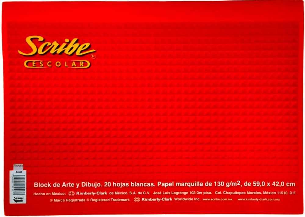 Block p/Dibujo Marquilla Pegado 20 hojas 59×42cm Scribe® 4660 Pieza 7501017395170 01